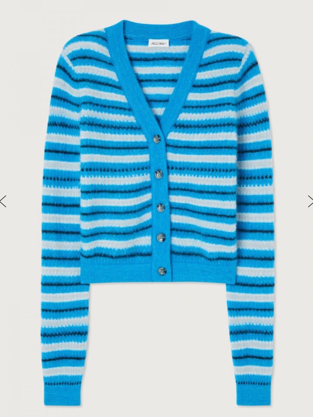 American Vintage Vito Cardigan in Sports Stripes